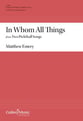 In Whom All Things SATB choral sheet music cover